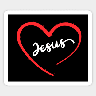 JESUS IN HEART Sticker